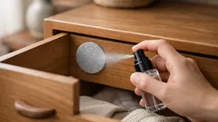 100均フェルトシールに香水を1〜2プッシュ、引き出しがふわっと香る簡単ワザ