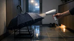 傘の水滴が玉にならない…そのストレス、ドライヤーで撥水を戻す簡単ケア