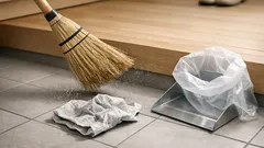 ほうき掃除が疲れる原因はコレだった、家にあるものでラクになる3つのコツ