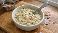 火を使わない離乳食:ツナ&ブロッコリーのホワイトソース煮をレンジでやさしく