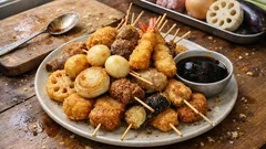 おうちでだるま風串カツ—バッター液を冷やしてサクッと、肉はブラインでしっとり仕上げるレシピ