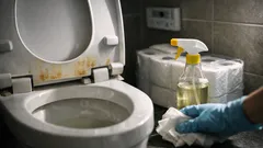 便座裏の黄ばみが15分で落ちる クエン酸パックの簡単手順