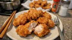 卵なしでもカリッとジューシー：小麦粉＋水のバッター液で作る鶏もも唐揚げ