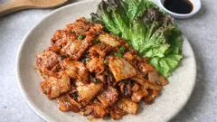 めんつゆで味が決まる、しっとり豚キムチの手早い炒め方