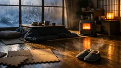 冬のフローリングが冷たい問題に、コルクマットでできる簡単な寒さ対策