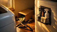 セリアのワイヤーふきんかけが万能すぎた、110円で叶う浮かせる収納アイデア