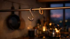 S字フックが落ちるストレスを解消する輪ゴム裏ワザ、3分でできる固定術