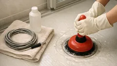 浴室の排水口が詰まった時に慌てない、ラバーカップとワイヤーで直す現実的な手順