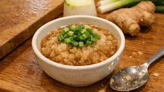 混ぜるだけで揚げ物がさっぱり：大根おろしの万能おろしポン酢ダレ（めんつゆ生姜入り）