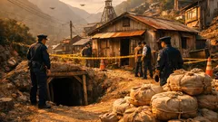 コロンビア・ブリティカで違法金採掘に大規模摘発、トンネル付き不動産14件を押収