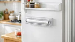 ラップ収納が面倒なら、箱の内側にマグネットで冷蔵庫貼りが正解